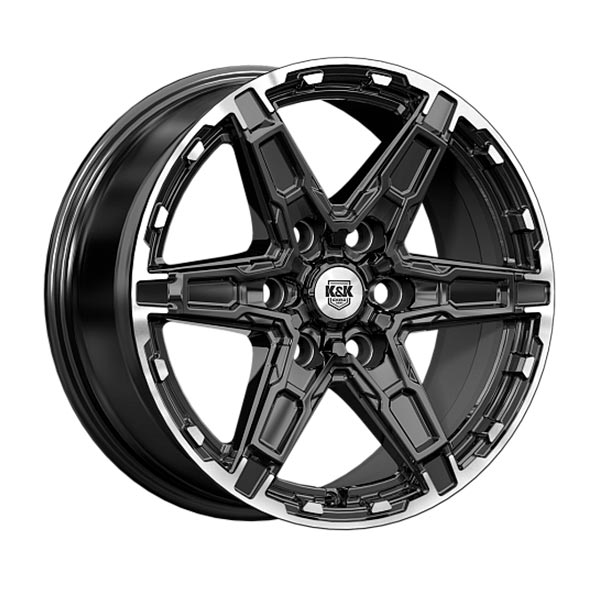 диски КиК ДИСТРИКТ 8,0xR18 6x139,7 106,1 30 черный_бриллиант