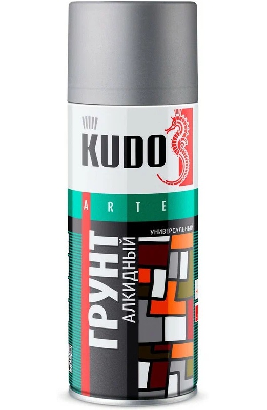 Грунт алкидный KUDO серый 520 мл аэрозоль