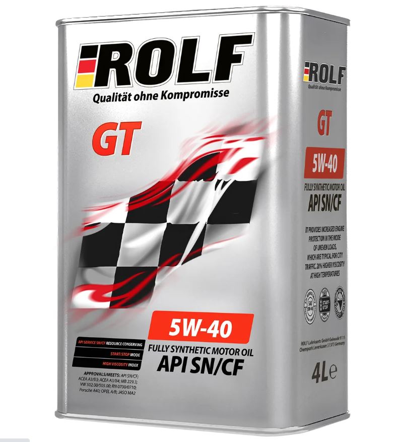 ROLF 5W40 GT A3/B4 SN/CF 4+1л