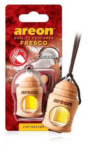 Ароматизатор подвесной бутылочка в дереве AREON FRESCO COCONUT