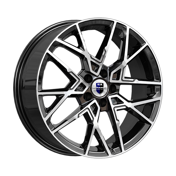 диски КиК ВУДРОФ 7,0xR18 5x108 65,1 36 алмаз_черный