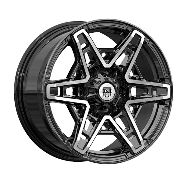 диски КиК БЛЭКБЕРН 8,0xR17 6x139,7 106,1 30 алмаз_черный